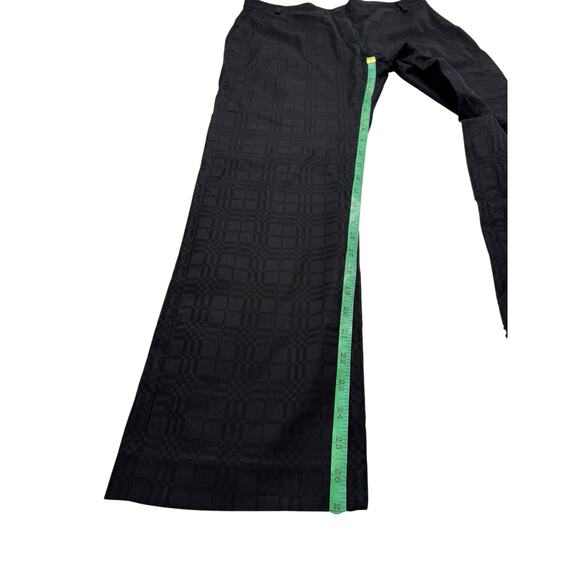 BURBERRY GOLF Black Brocade Straight Leg Pants Size 8 US Womens Cotton Spandex - Picture 10 of 10